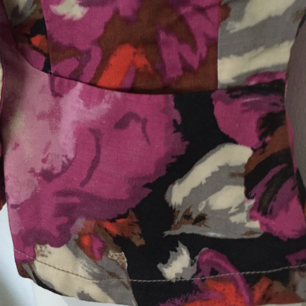 Anthropologie Elevenses Floral Short Sleeve Blazer Jacket Women's Size 0 - Picture 6 of 12